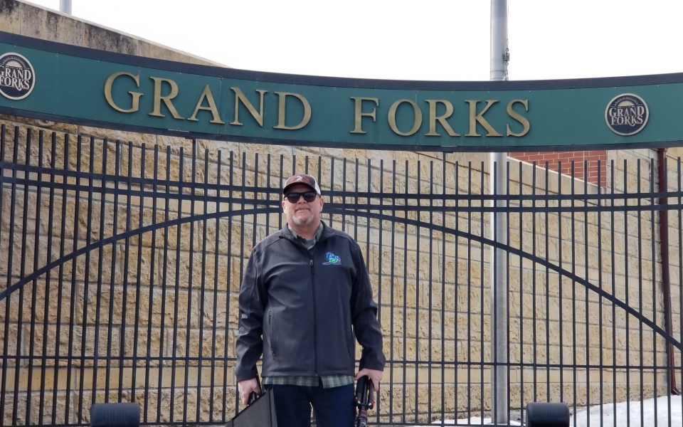 GFBS on location at the Grand Forks arena gates